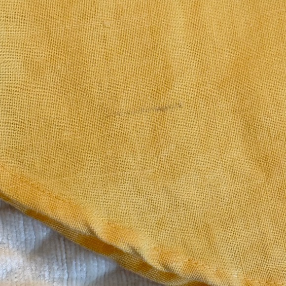 Vintage Gitano Casual Button Up Blouse No Size Linen? Short Sleeve Summer - Picture 7 of 9